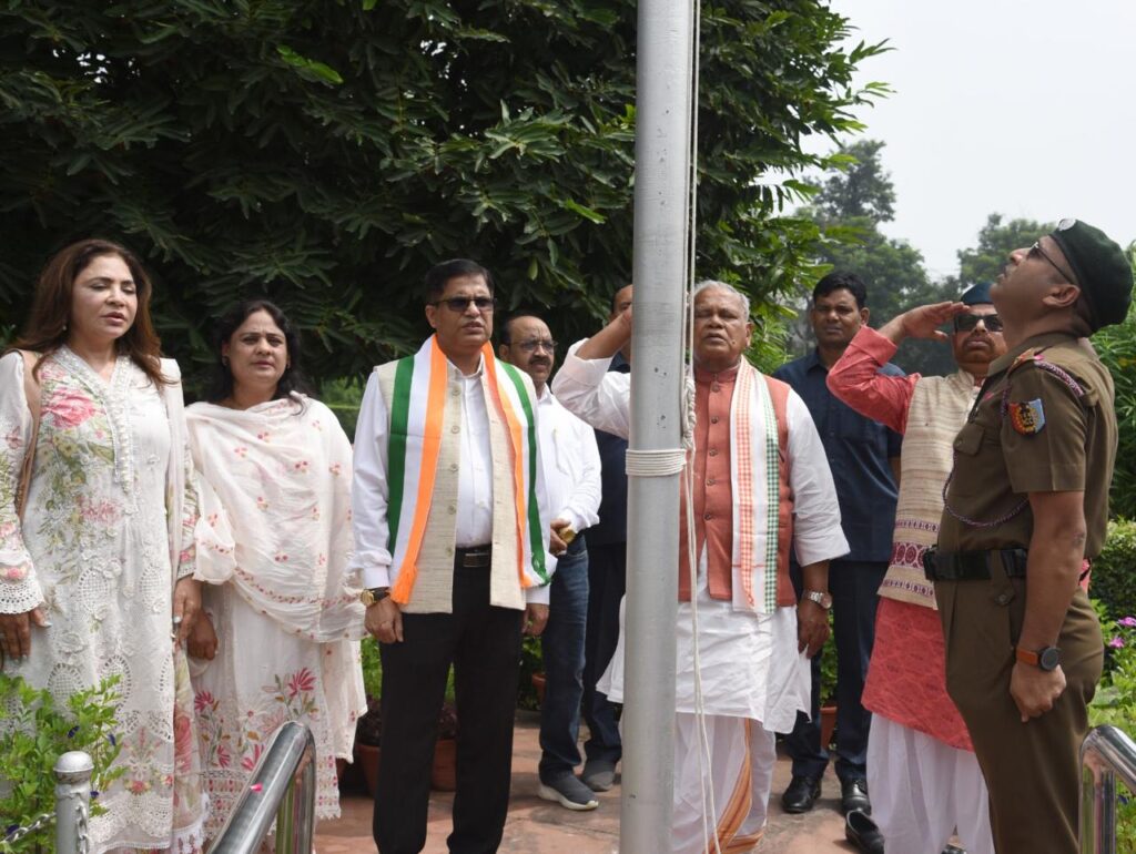 Image2-1-1024x770 JMI Celebrates 80th Independence Day with Patriotic Fervour; Union Minister Jitan Ram Manjhi Graces the Occasion as Chief Guest