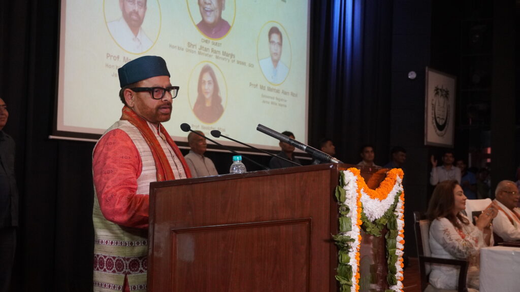 Image5-1-1024x576 JMI Celebrates 80th Independence Day with Patriotic Fervour; Union Minister Jitan Ram Manjhi Graces the Occasion as Chief Guest