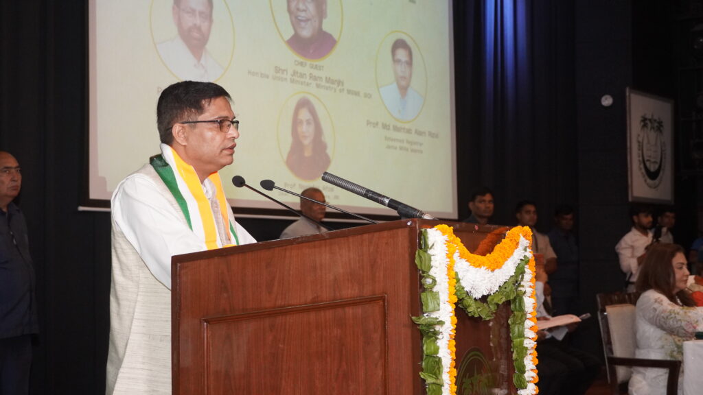 Image6-1024x576 JMI Celebrates 80th Independence Day with Patriotic Fervour; Union Minister Jitan Ram Manjhi Graces the Occasion as Chief Guest