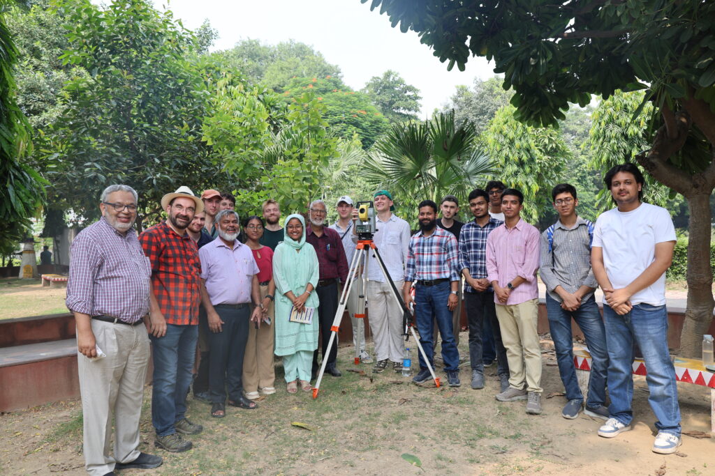 3-Survey-at-Faculty-of-Education-Building-1024x683 Delegates from the University of Applied Sciences, Erfurt, Germany, visit the Department of Civil Engineering, JMI; two universities work out modalities to renew the over 2-decade-old MoU