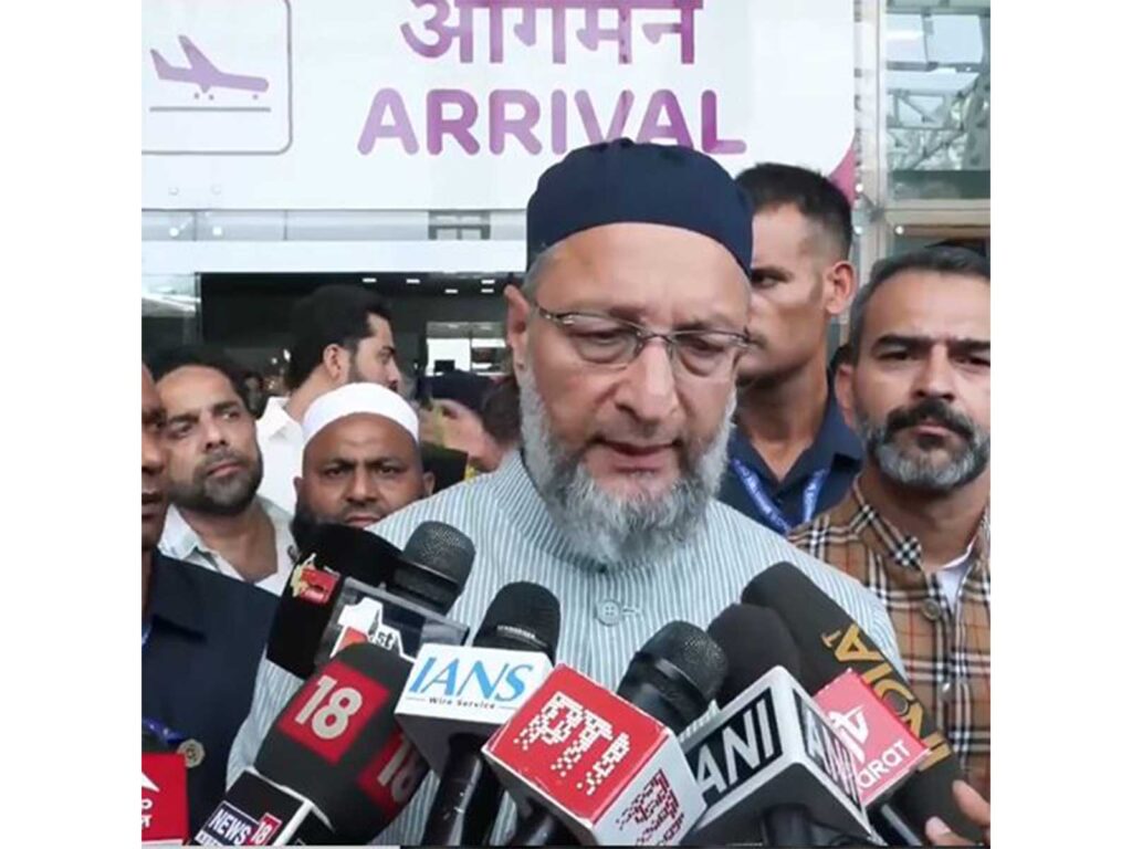 ANI-20260906161710-1024x768 जयपुर पहुंचने पर गरजे ओवैसी, UCC से लेकर सहारनपुर मस्जिद विवाद तक योगी-BJP सरकारों पर साधा निशाना!