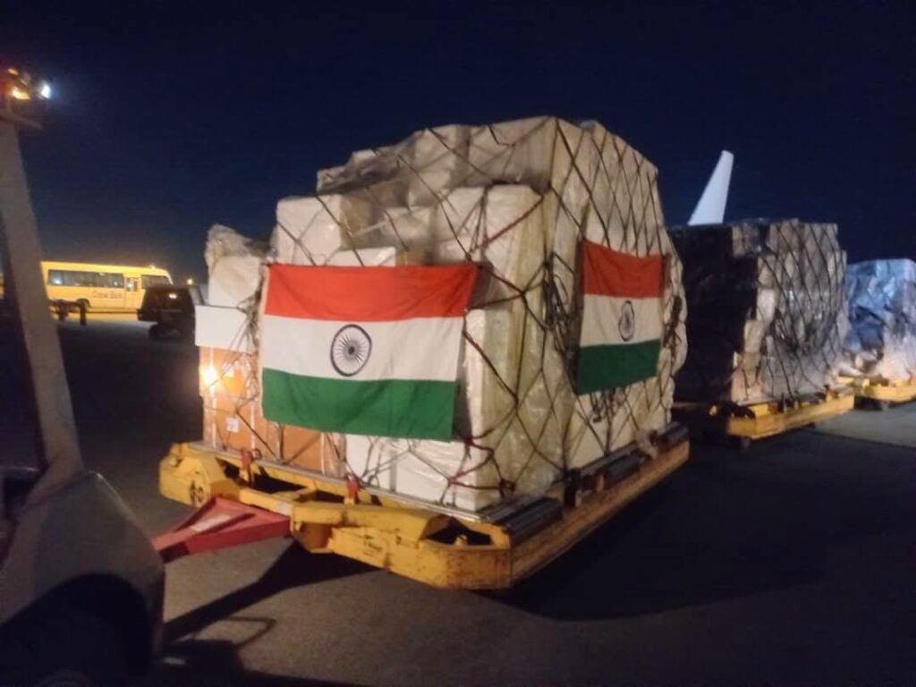 Indian-Help-to-afghanistan-1024x768 भारत ने मानवीय मदद के तौर पर अफ़ग़ानिस्तान को भेजी दवाओं की खेप