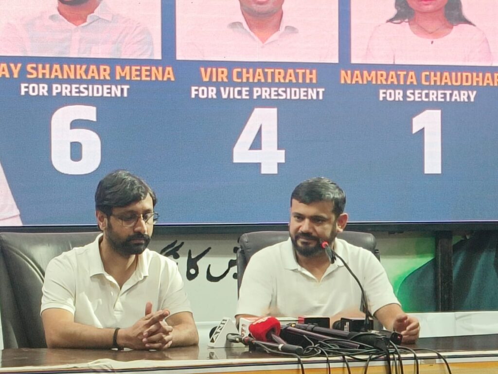 NSUI-1024x768 पुलिस एनएसयूआई कार्यकर्ताओं को परेशान कर रही, नियमों तोड़ने वाली एबीवीपी पर कोई कार्रवाई नहीं की जा रही- कन्हैया कुमार