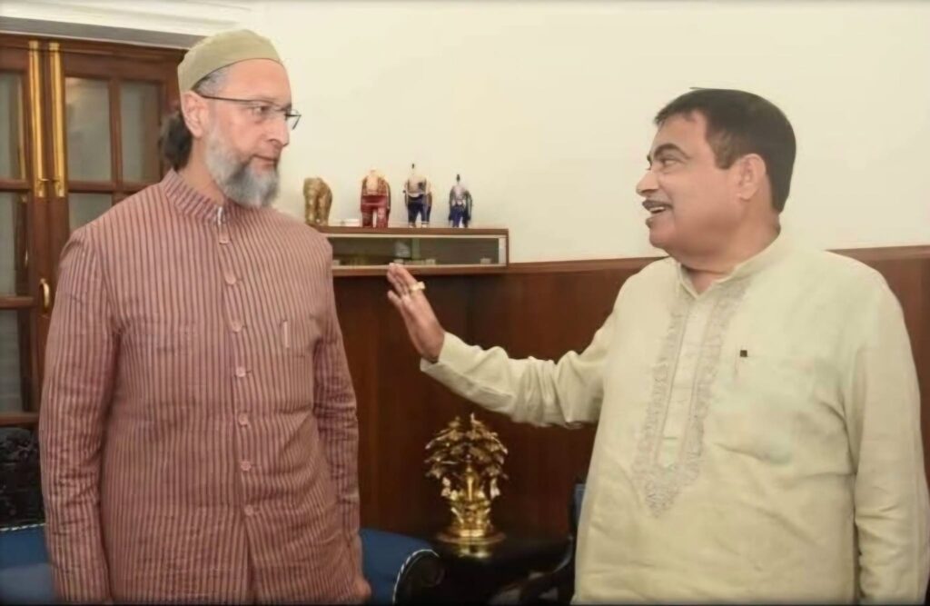OwasiGadkari-1024x667 केंद्रीय मंत्री नितिन गडकरी से मिले बिहार के AIMIM विधायक, सड़कों और नेशनल हाईवे के मुद्दों पर चर्चा!