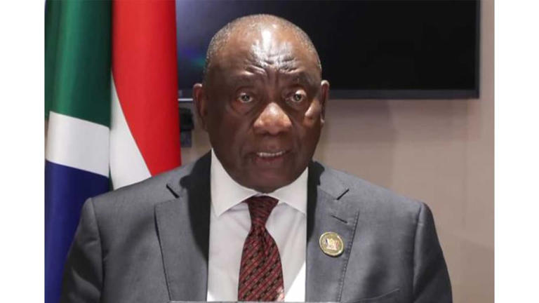 RAMAPHOSA रामाफोसा ने 'नई दिल्ली घोषणापत्र' के संदर्भ में भारत के ब्रिक्स नेतृत्व की सराहना की