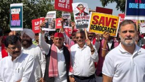 Opposition protest towards CEC Office at Parliament street